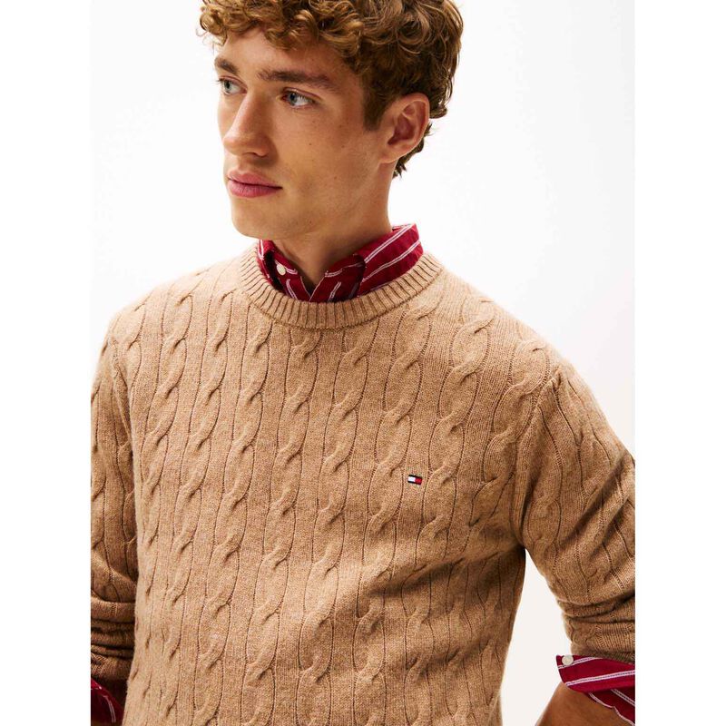 Tommy Hilfiger Pure Wool Cable Knit Jumper image number 2